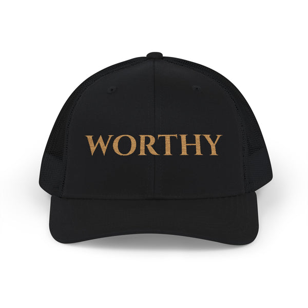 Worthy Wordmark Embroidered Trucker — Headwear Edit