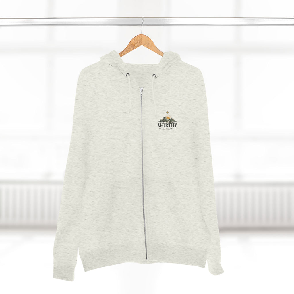 Worthy Quiet Confidence Premium Zip Hoodie