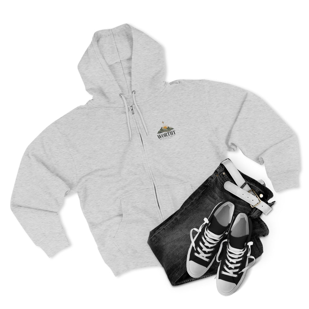 Worthy Quiet Confidence Premium Zip Hoodie