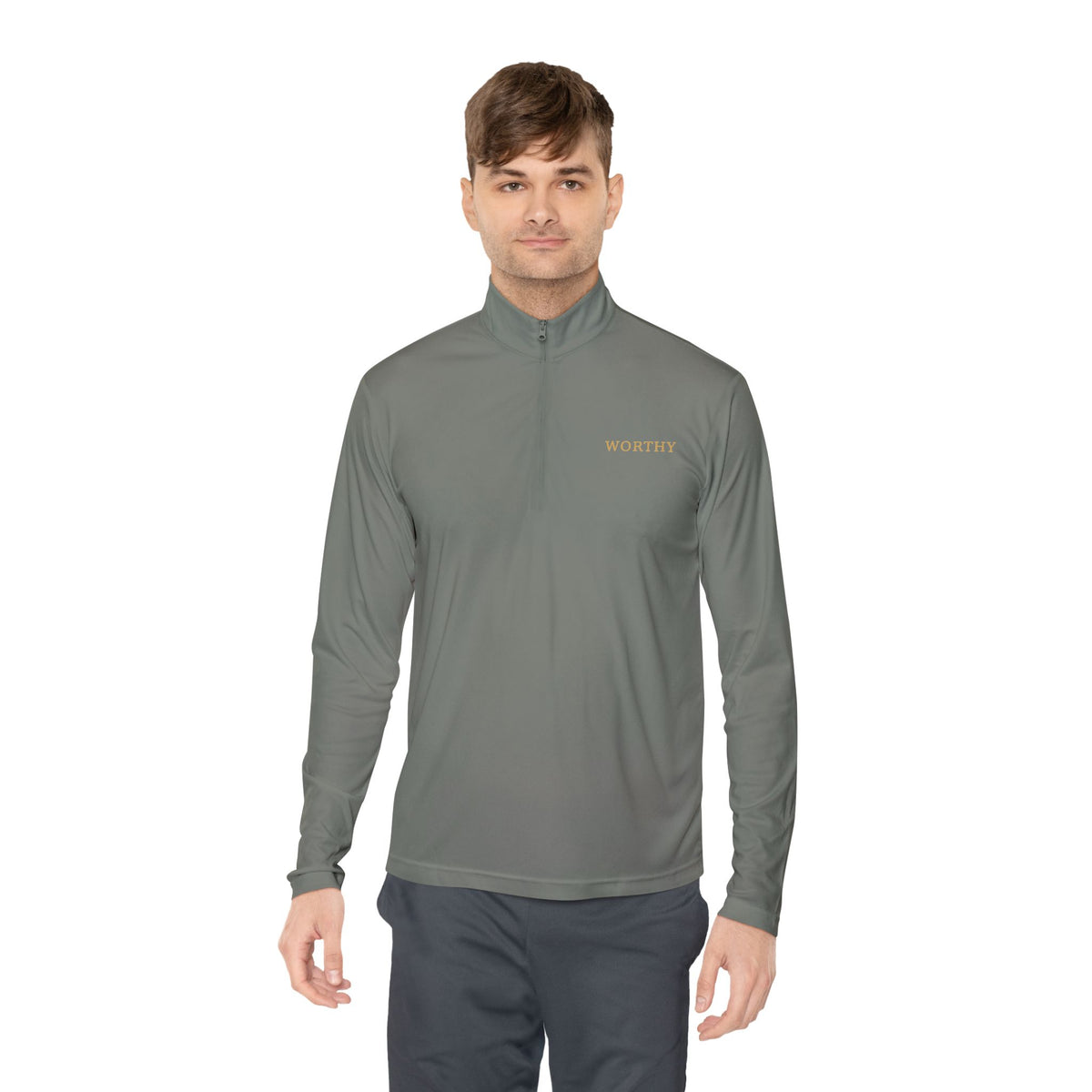 Worthy Own Your Pace Quarter-Zip — product mockup 8
