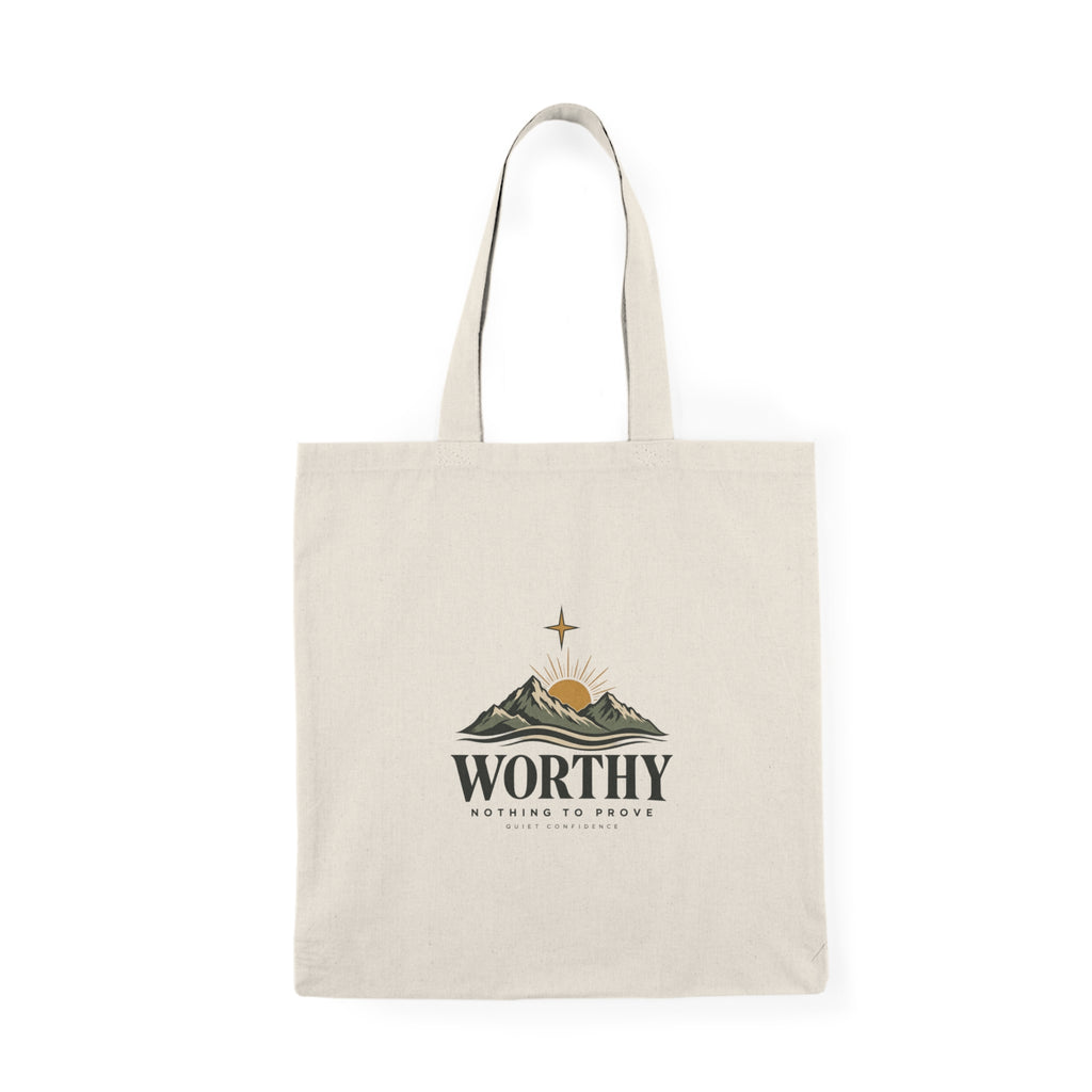 Worthy Quiet Confidence Canvas Tote