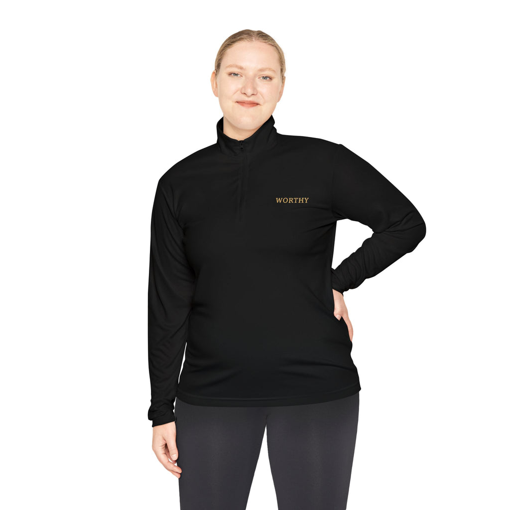 Worthy Own Your Pace Quarter-Zip — product mockup 4