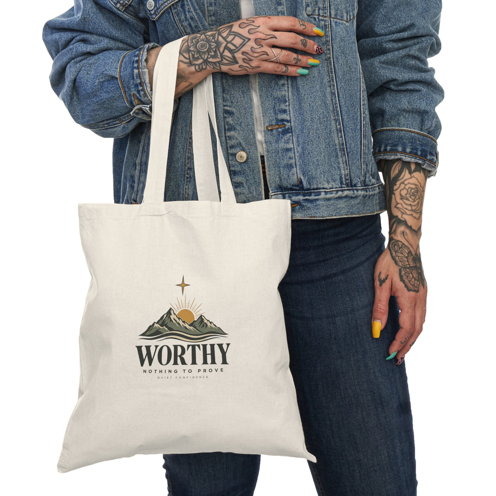Worthy Quiet Confidence Canvas Tote