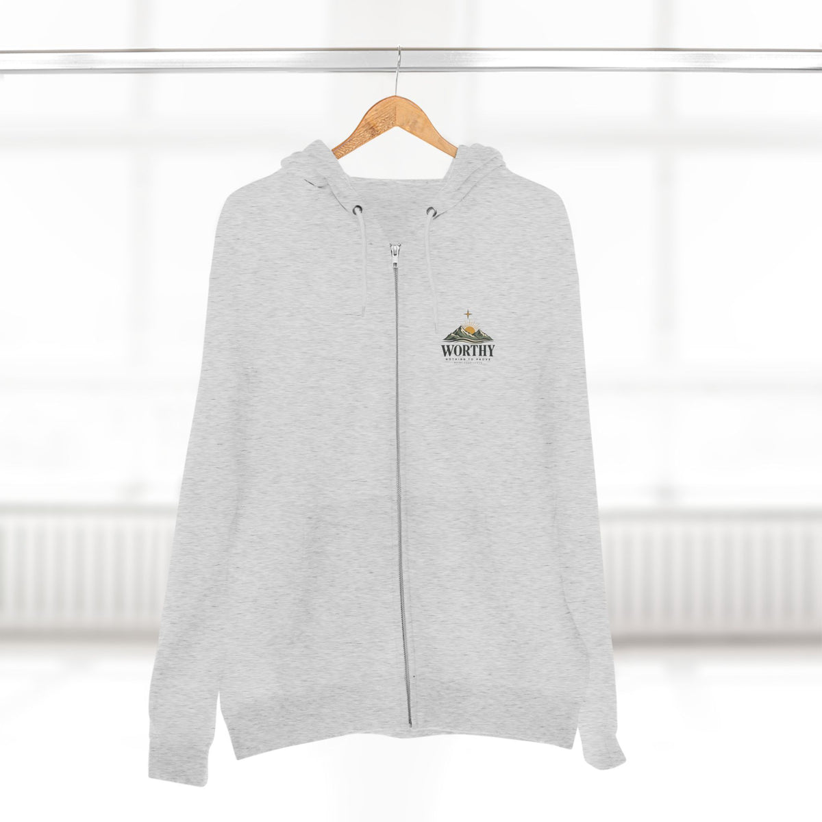 Worthy Quiet Confidence Premium Zip Hoodie